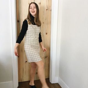 plaid jumper dress